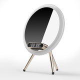 2023 New Multi -function LED Mirror Alarm Clock Wireless Charger Digital Clock Time USB Table Clock