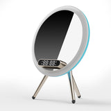 2023 New Multi -function LED Mirror Alarm Clock Wireless Charger Digital Clock Time USB Table Clock