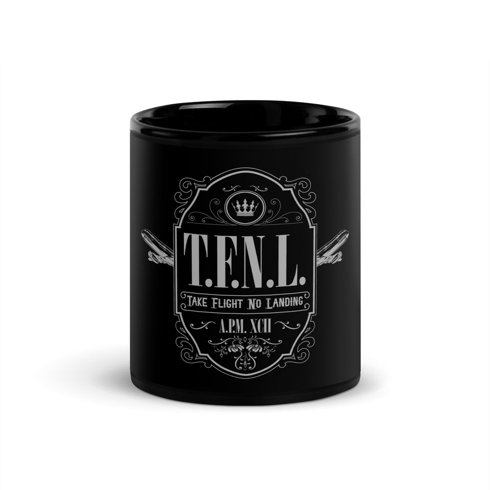 T.F.N.L Black Glossy Mug